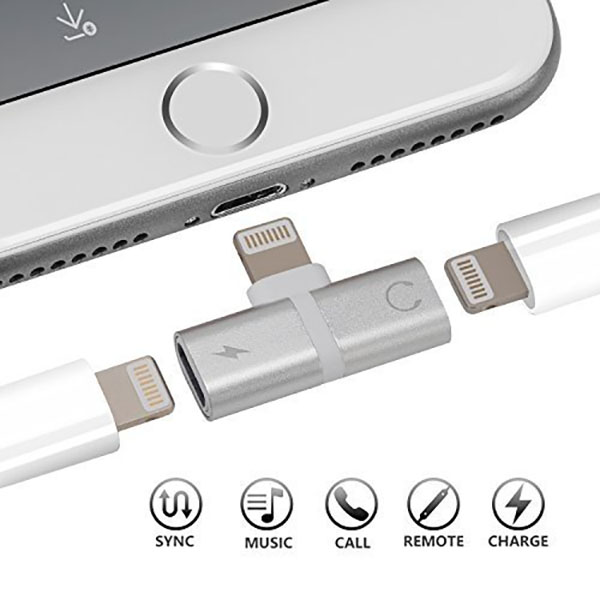 Splitter Divisor Lightning Carga y Audio
