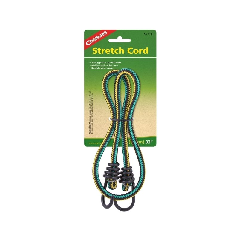 Tensores elásticos de goma múltiples hilos con ganchos multiusos 83cm Coghlan's 513
