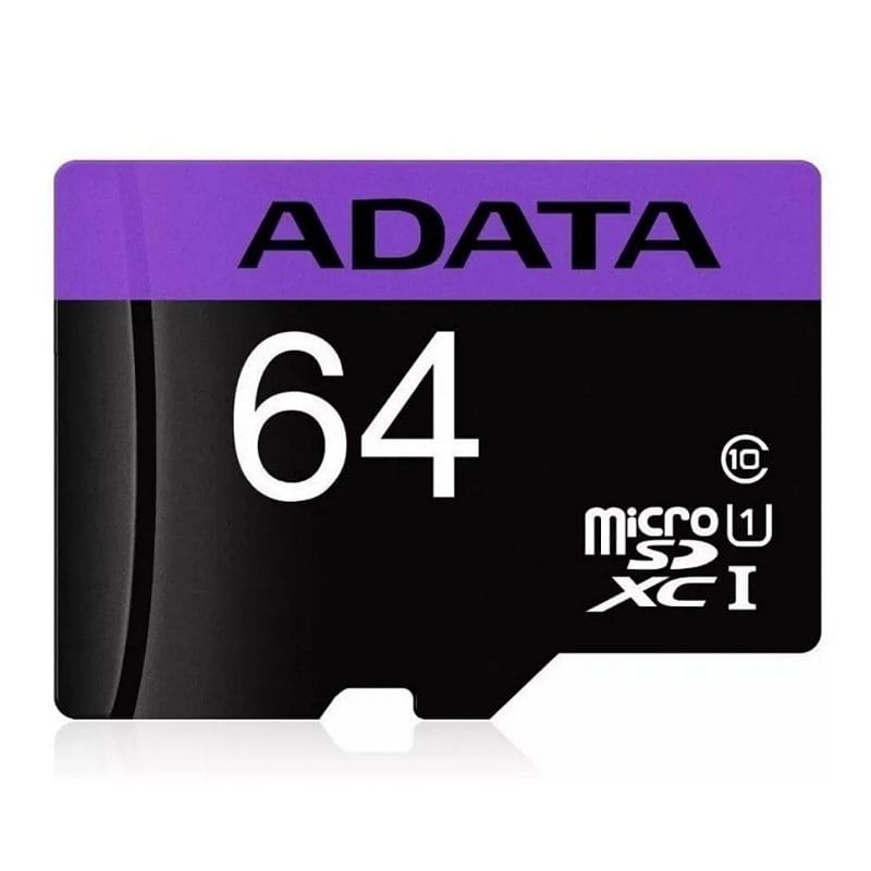 Micro SD Tarjeta de memoria Adata AUSDX64GUICL10-RA1 Premier con adaptador SD 64GB