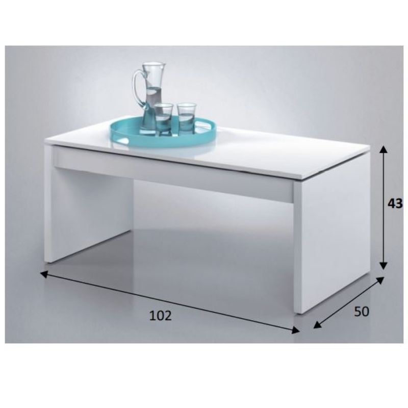 Mesa de centro elevable