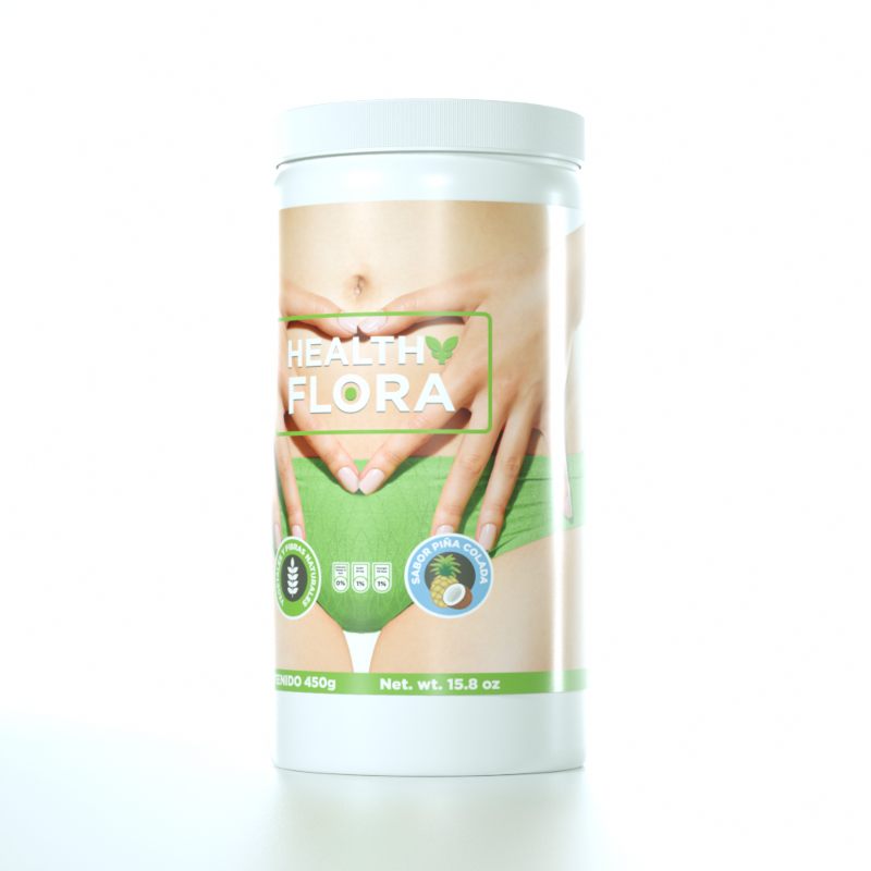 Fibra en Polvo Sabor Piña colada natural 450gr salvado Trigo