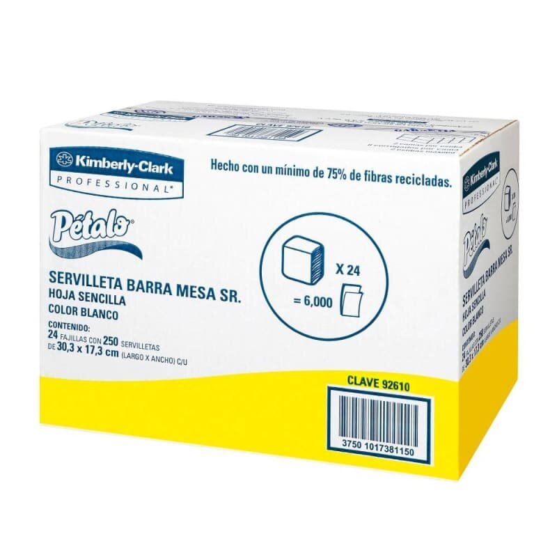Servilletas Kimberly-Clark Pétalo 24 Fajillas con 250 Servilletas c/u