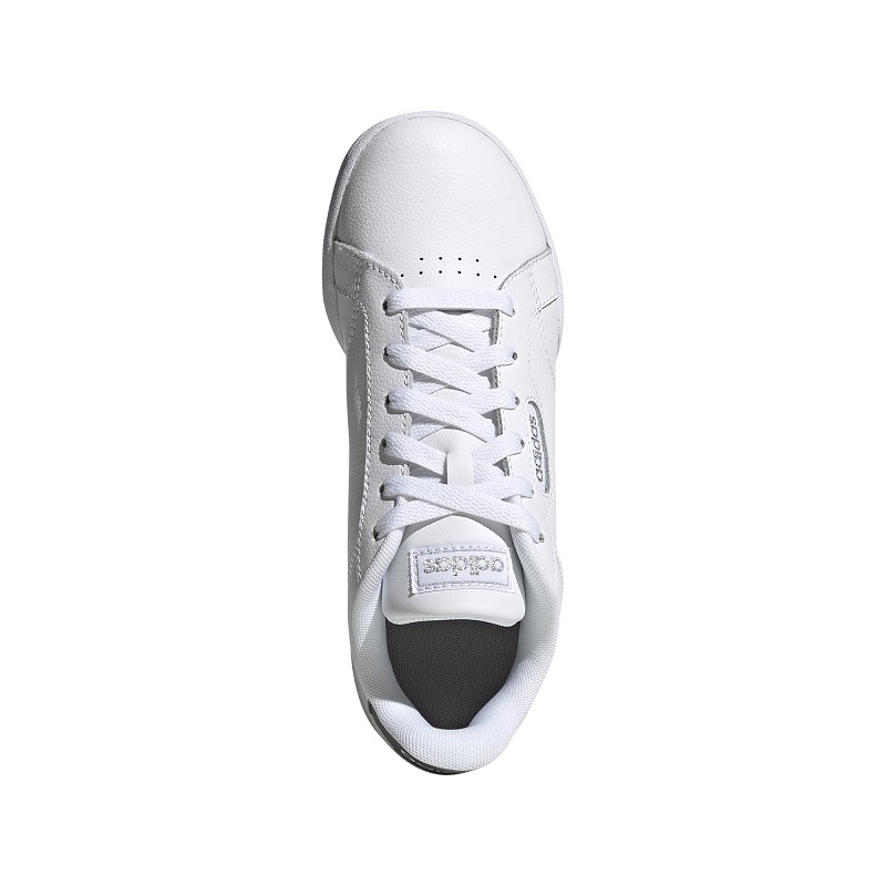 Tenis Adidas Juvenil Tensaur K Blanco De Piel Deportivo