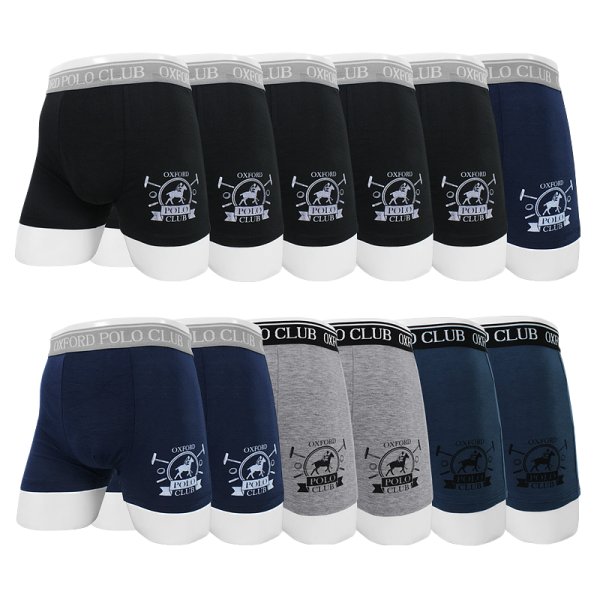 Set 12 Pcs Boxer Caballero Oxford Polo Club Original OpA-005