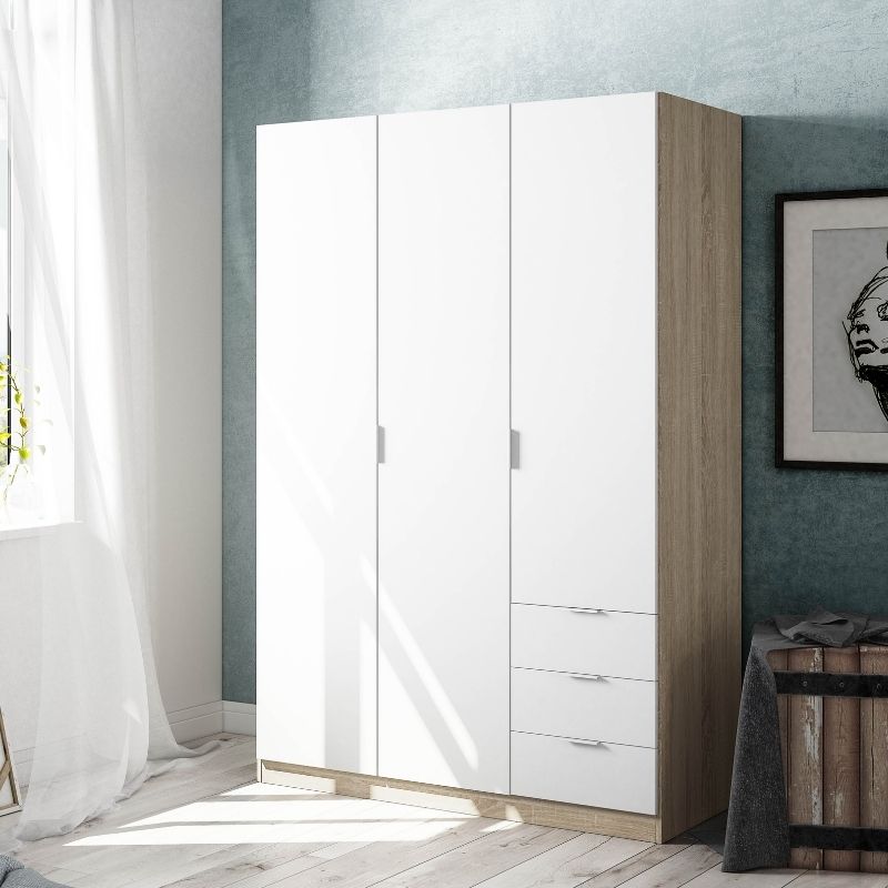 Armario 3 puertas + 3 cajones