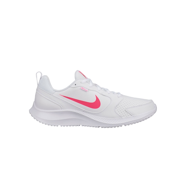 TENIS NIKE TODO BLANCO-ROSA PARA MUJER BQ3201-100