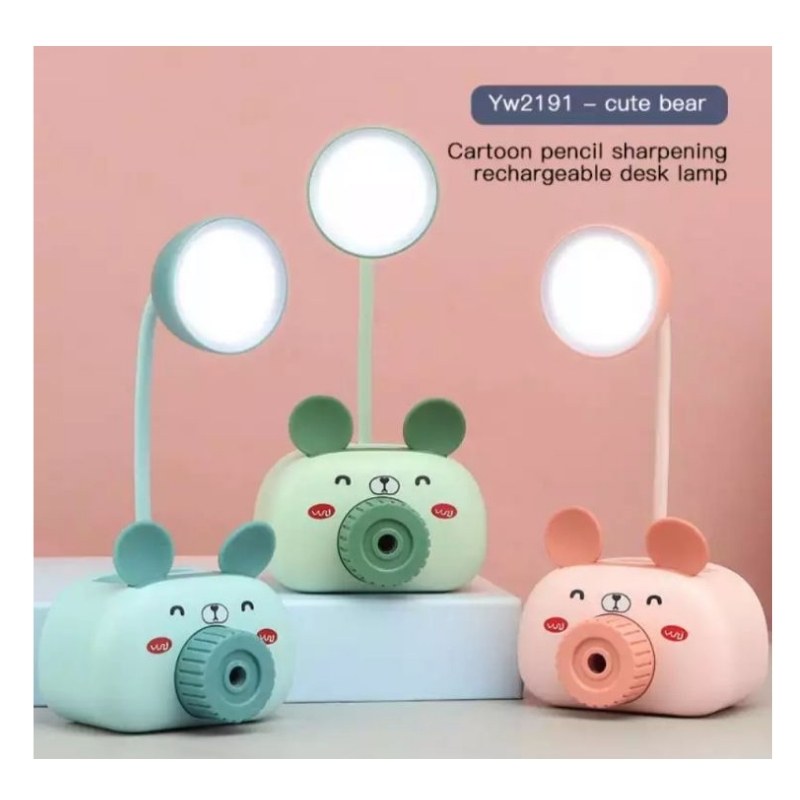 Mini Lámpara, porta lápices y sacapuntas, LBP, Animales