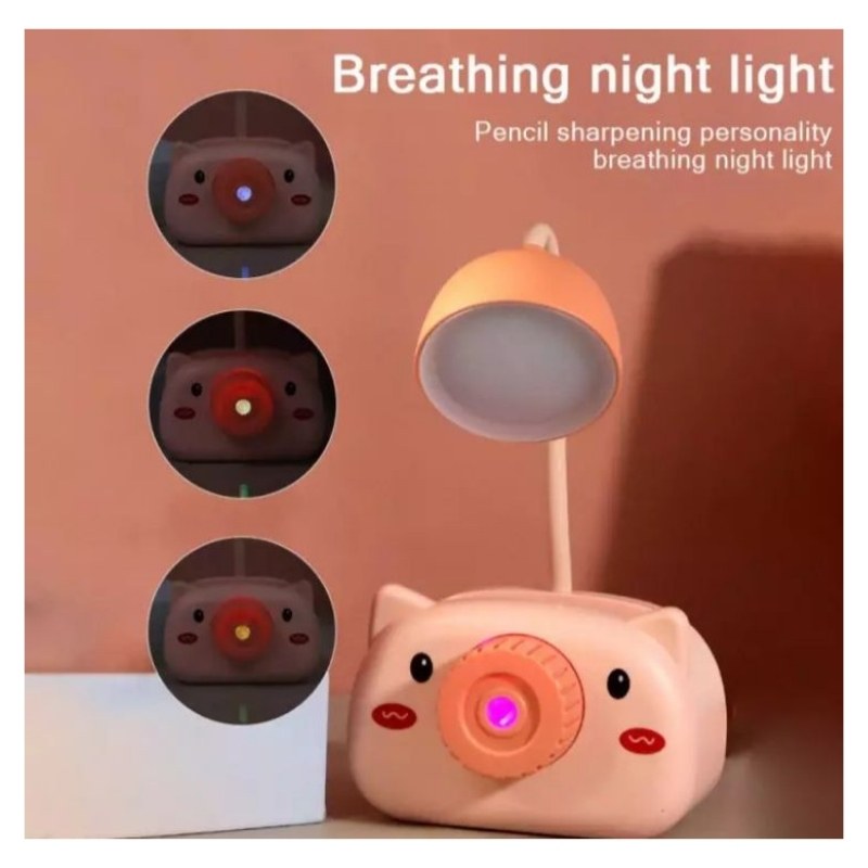 Mini Lámpara, porta lápices y sacapuntas, LBP, Animales