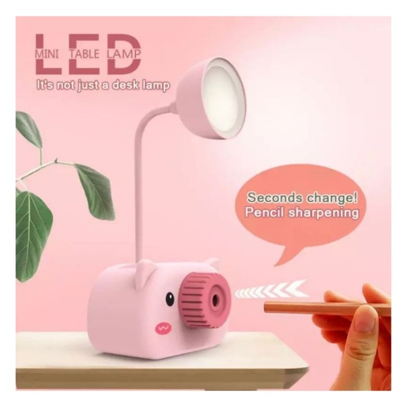 Mini Lámpara, porta lápices y sacapuntas, LBP, Animales