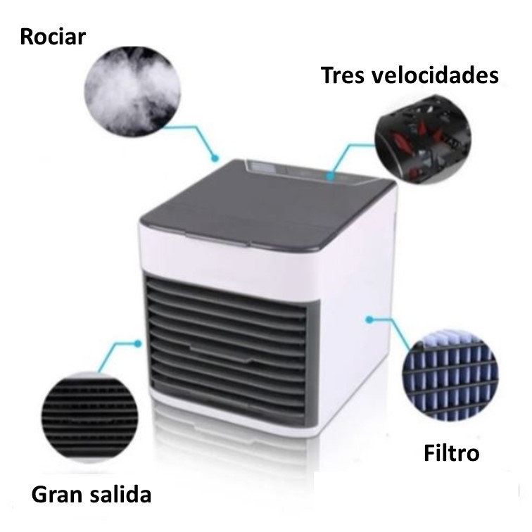 Enfriador De Aire Portátil Artic Cooler Ultra 2x Clima 3 Vel