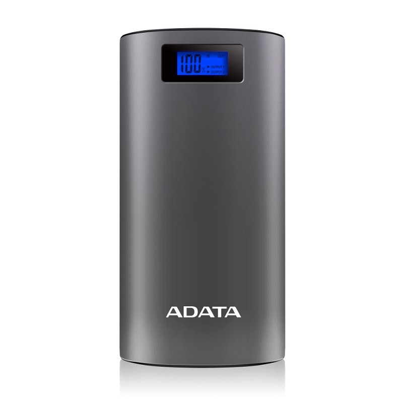 CARGADOR PORTATIL ADATA P20000D GRIS (AP20000D-DGT-5V-CGY) 