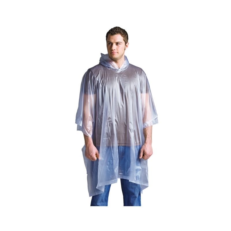 Poncho con capucha de vinil impermeable plateado Coghlan's 9269