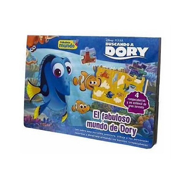 Fabuloso Mundo Buscando A Dory - Libro Con Rompecabezas