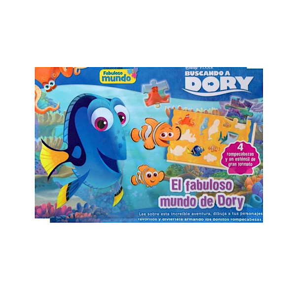 Fabuloso Mundo Buscando A Dory - Libro Con Rompecabezas