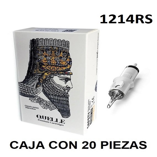 Cartuchos de membrana agujas para tatuar tattoo cartridge estéril aguja de tatuaje quelle 1214RS