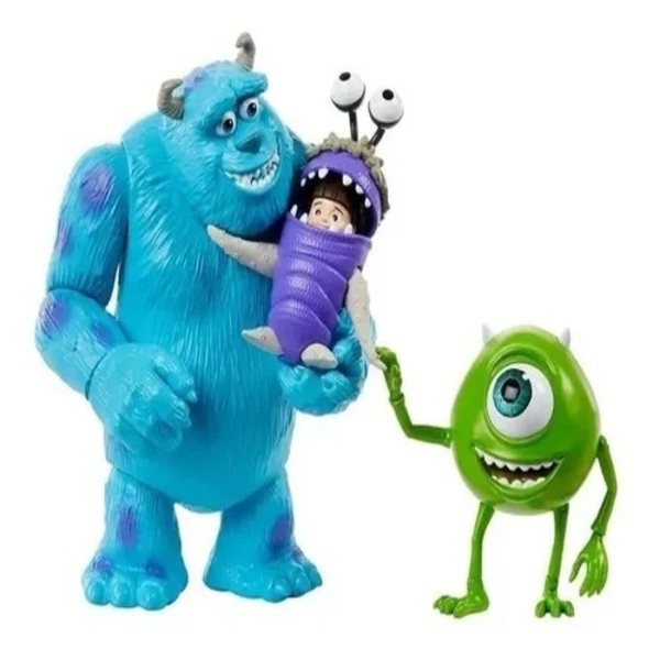 Set 3 Figuras Monster Inc 3 Original Disney
