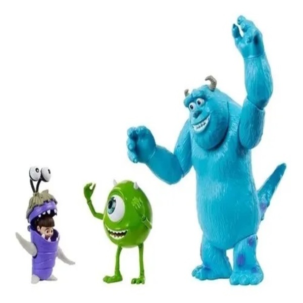 Set 3 Figuras Monster Inc 3 Original Disney
