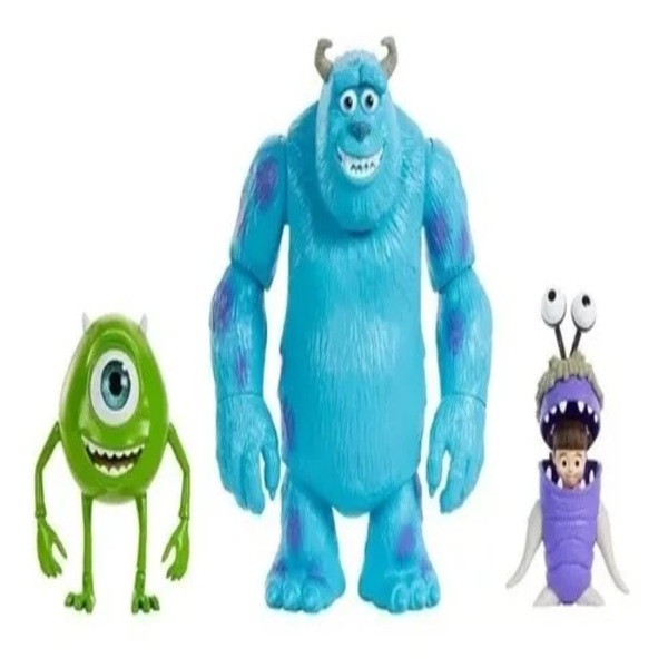 Set 3 Figuras Monster Inc 3 Original Disney
