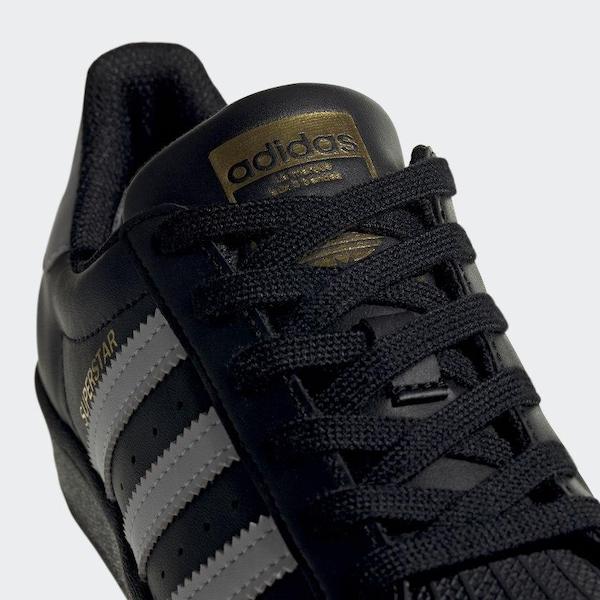 Tenis Adidas Superstar Infantil Unisex - Negro