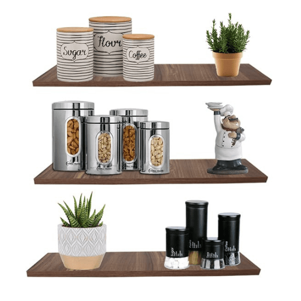 Repisa flotante BARROCO HOME minimalista juego de 3 medida 50x15