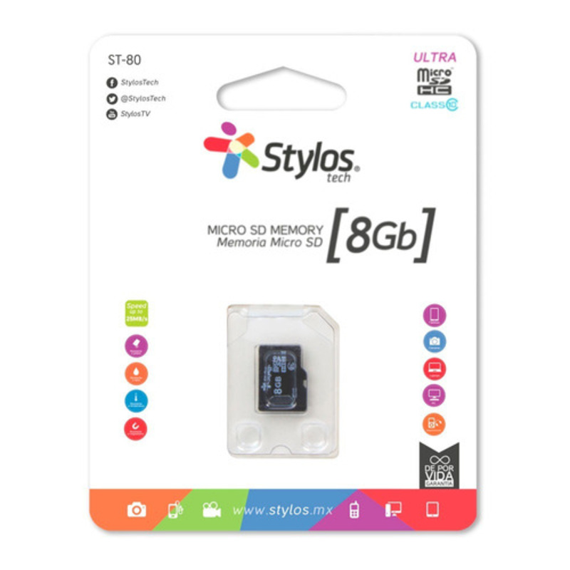 Stylos Memoria Micro Sd 8gb Mayoreo Original Celular Tablet