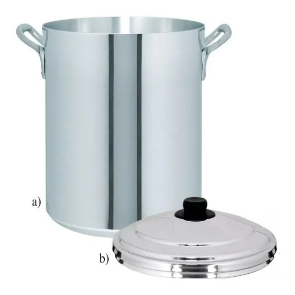 Vaporera Olla 20 Lts Aluminio Triple Fuerte