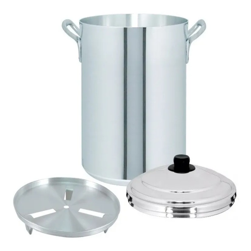 Vaporera Olla 20 Lts Aluminio Triple Fuerte