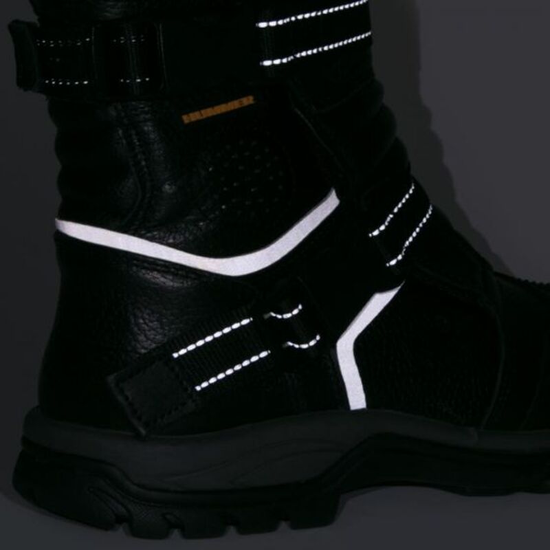 Bota Hiker Para Motociclista Hombre Hummer Color Negro 235