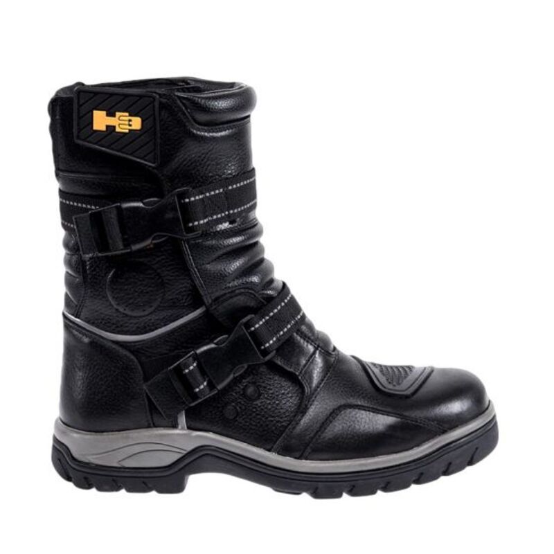 Bota Hiker Para Motociclista Hombre Hummer Color Negro 235