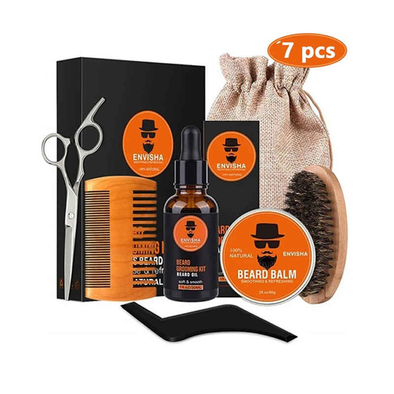 Kit Cuidado De Barba,bigote/barba Tijeras De Corte