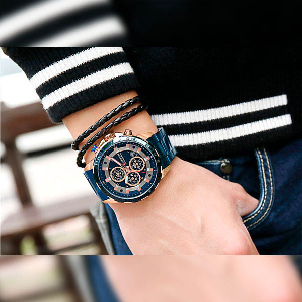 Reloj Curren Analogo Reler Azul