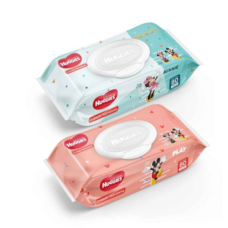 Toallitas húmedas Huggies Cuidado Hidratante 6 pzas de 80 toallas