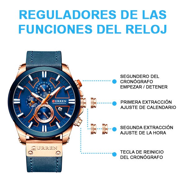 Reloj Curren Analogo Soul Azul