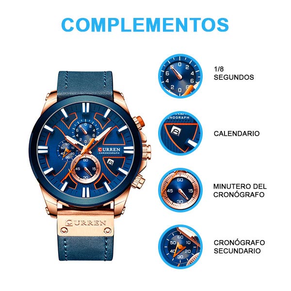 Reloj Curren Analogo Soul Azul