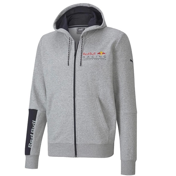 SUDADERA PUMA CABALLERO REDBULL RACING LOGO HOODED GRIS 276300902