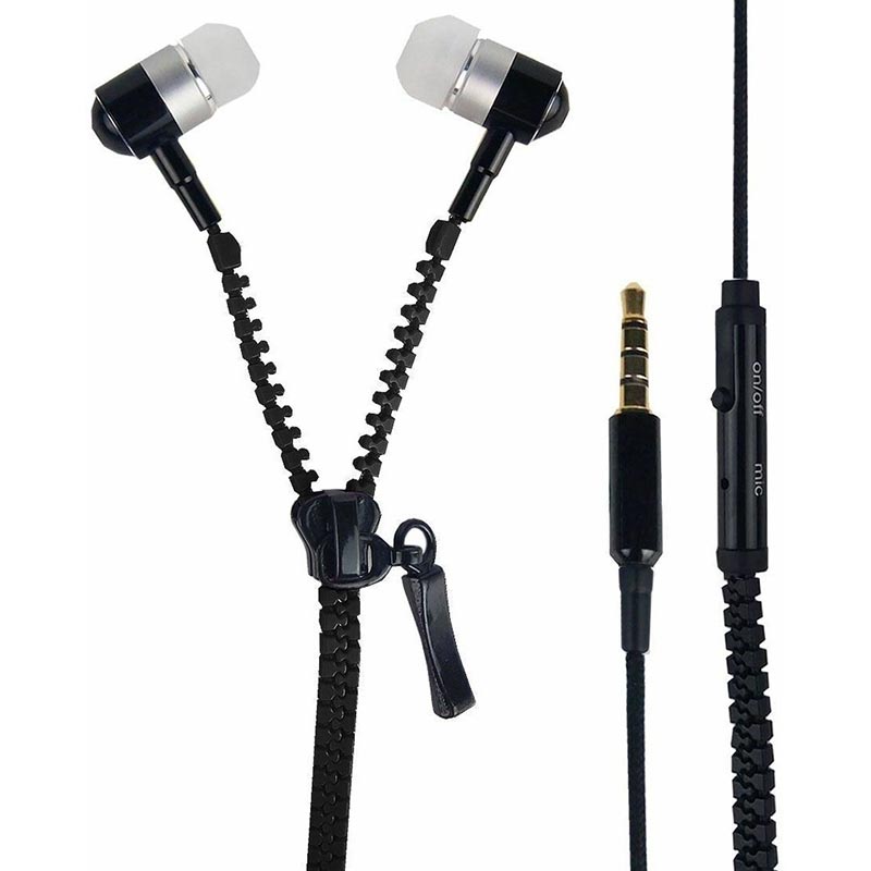 Manos Libres Auriculares Audífonos Cierre Zipper Alta Calidad