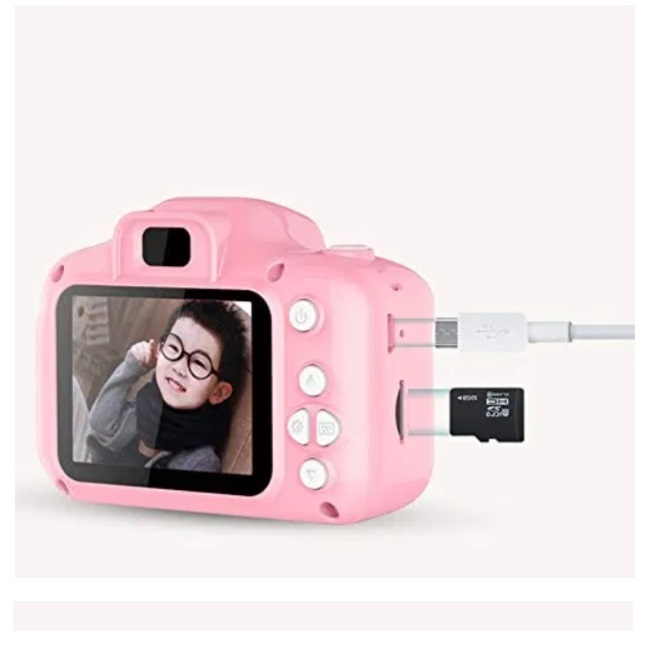 Camara Digital Niños Uso Rudo Full Hd Fotos Video 1080P ROSA 