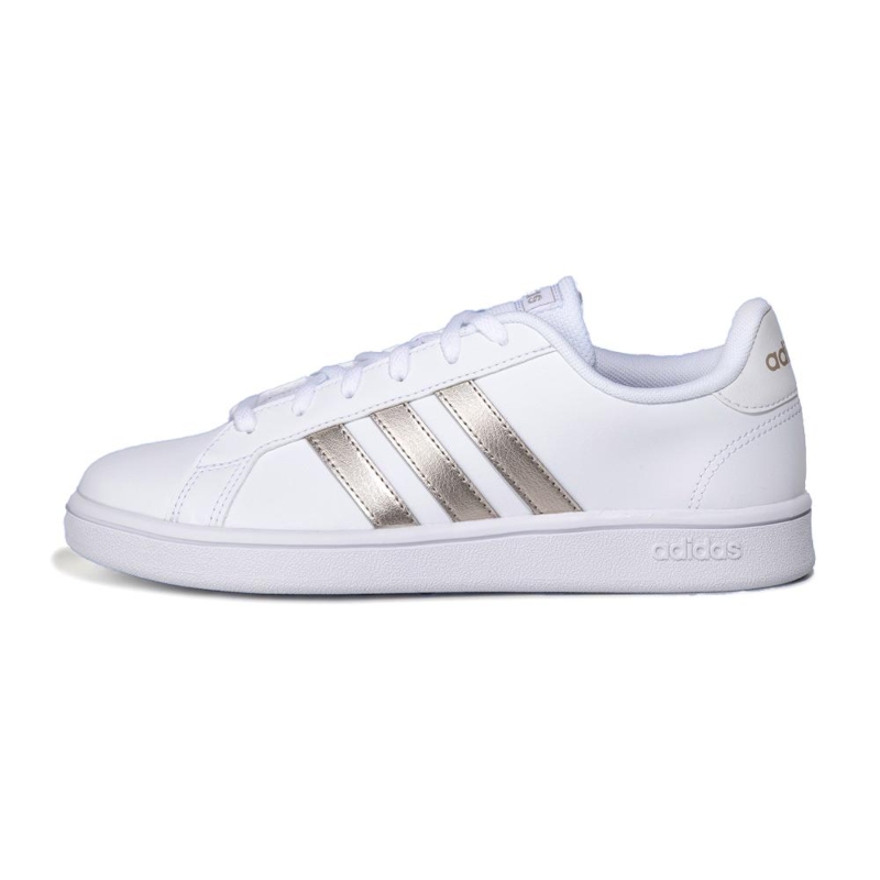 TENIS ORIGINAL ADIDAS GRAND COURT BASE BLANCO PLATA MUJER EE7874