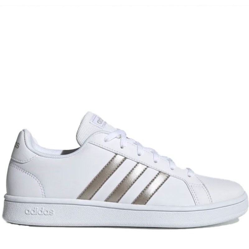 TENIS ORIGINAL ADIDAS GRAND COURT BASE BLANCO PLATA MUJER EE7874