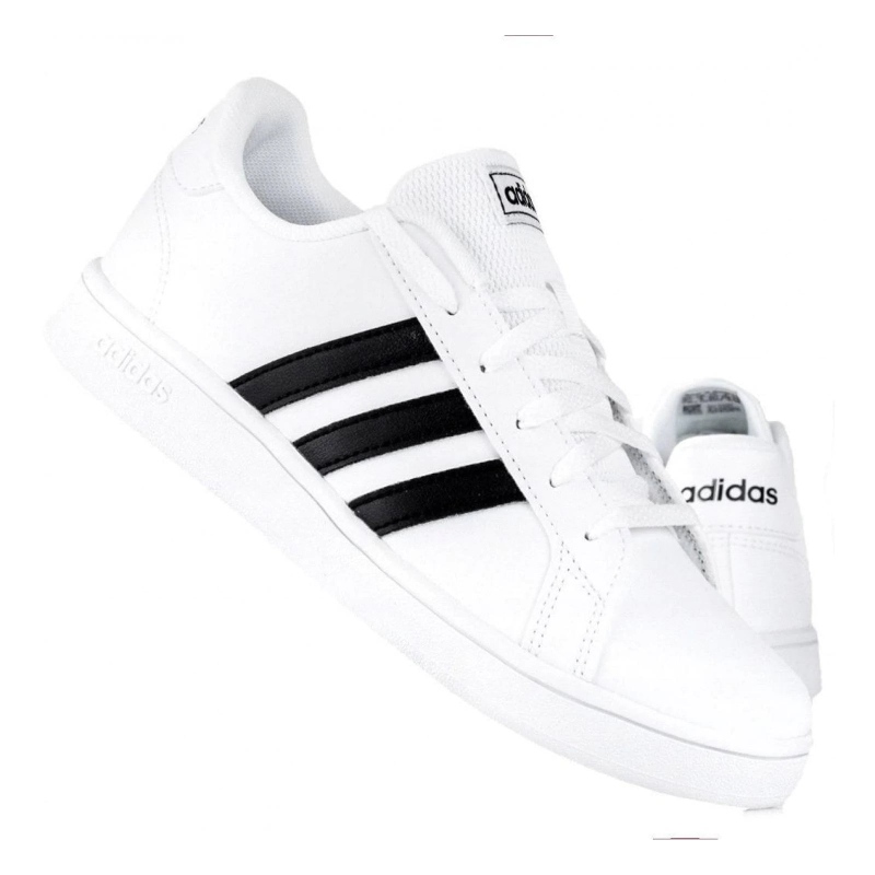 TENIS ORIGINAL ADIDAS GRAND COURT BLANCO NEGRO UNISEX EF0103