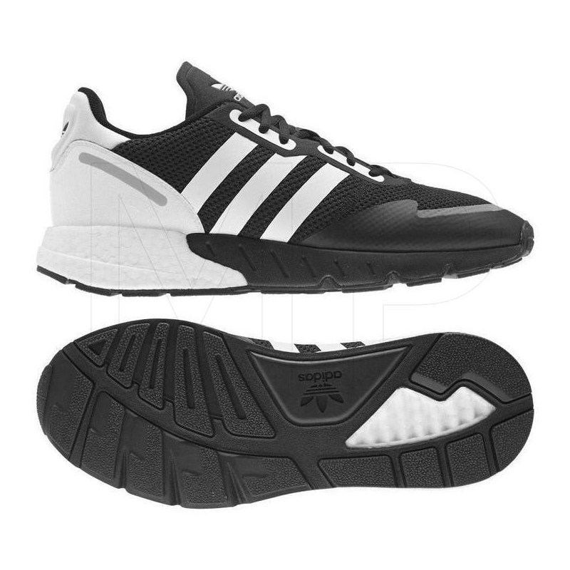 TENIS ORIGINAL ADIDAS ZX 1K BOOST NEGRO HOMBRE FX6515.