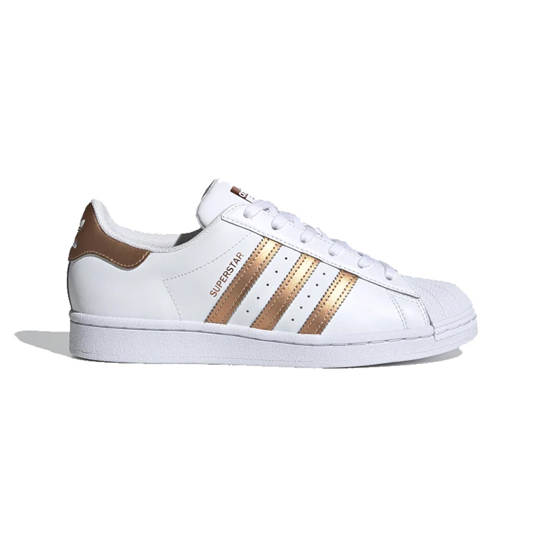 Tenis Adidas Originals Superstar - Blanco Dorado - Mujer Unisex