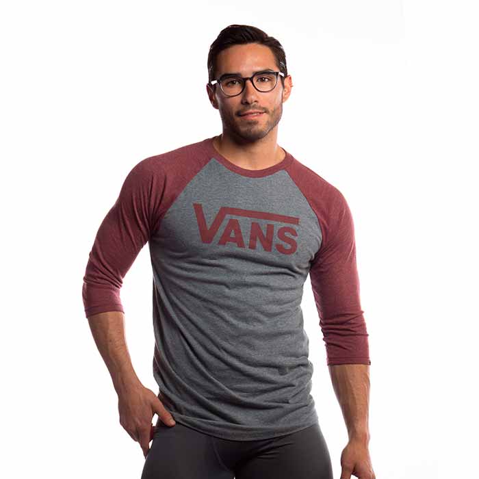 Playera Vans Hombre Classic Heather Gris 02QQO72