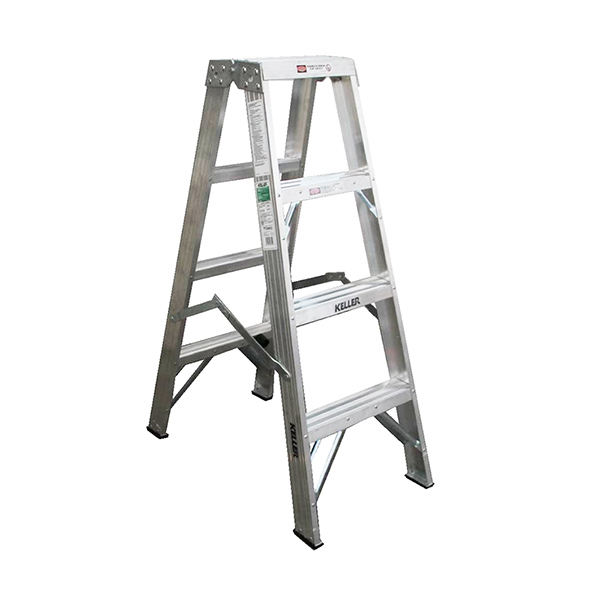 Escalera de tijera doble de aluminio