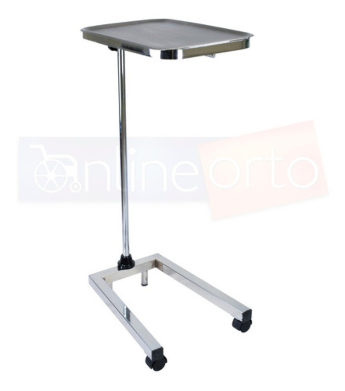 Mesa Mayo Ajustable Tubular Instrumental Con Charola