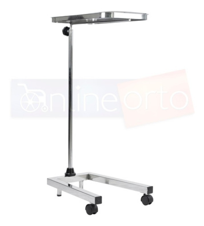 Mesa Mayo Ajustable Tubular Instrumental Con Charola