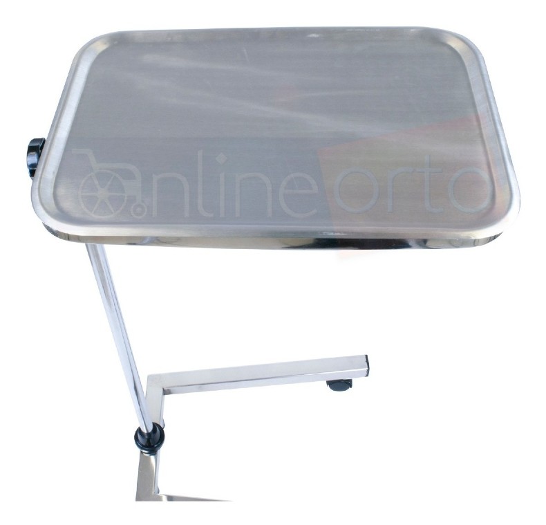 Mesa Mayo Ajustable Tubular Instrumental Con Charola