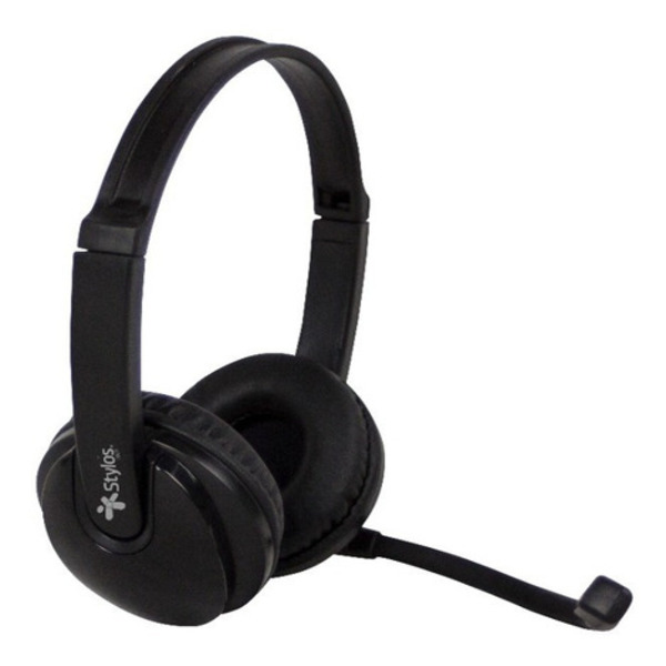 Audifonos Diadema Con Microfono Para Pc Dos Jacks Stylos