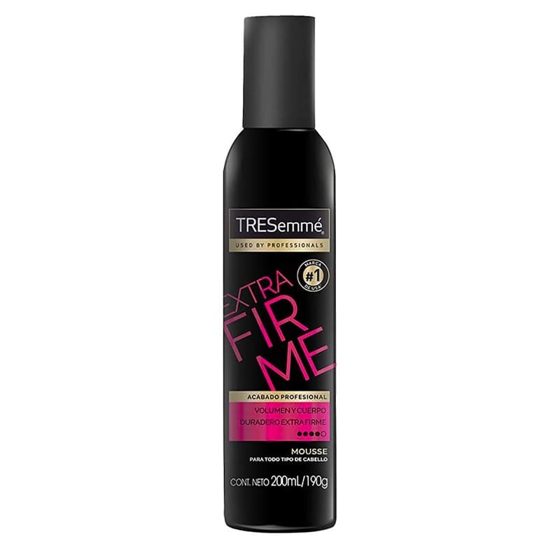 Mousse para Peinar Tresemmé Extra Firme200ml Para Todo Tipo de Cabello
