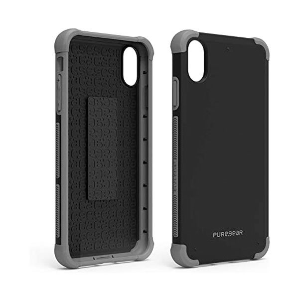 Funda iPhone XR Dualtek Pure Gear Grado Militar Uso Rudo Negro